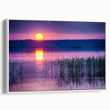 Vintage poster art of a European Latvia scenery on framed canvas, featuring colorful artwork against a black background.