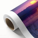 Art Deco poster of a European Latvia scenery in pastel colors on rolled canvas, ideal for nursery wall art.