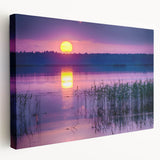 Large art depicting a European Latvia scenery in muted earth tones on stretched canvas, ideal for kitchen wall decor.