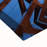 Large art of a black and white Lithuanian landscape on stretched canvas, ideal for bedroom wall decor.