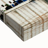 Large art of a black and white landscape painting depicting Montenegro scenery on stretched canvas, ideal for bedroom decor.