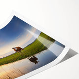 Extra large wall art featuring line art flowers in a monochrome palette on a rolled print, ideal for large living room decor.