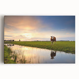 Black and white stretched canvas of a European cityscape, ideal for kitchen wall art or bedroom decor.