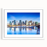 Textured art print of a Norwegian landscape in muted earth tones on a framed white mat, ideal for bedroom decor.