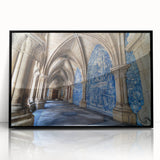 Large abstract wall art depicting Porto's riverside.