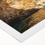 Art deco poster of a scenic European village in Portugal, rendered in vibrant colors on rolled canvas.