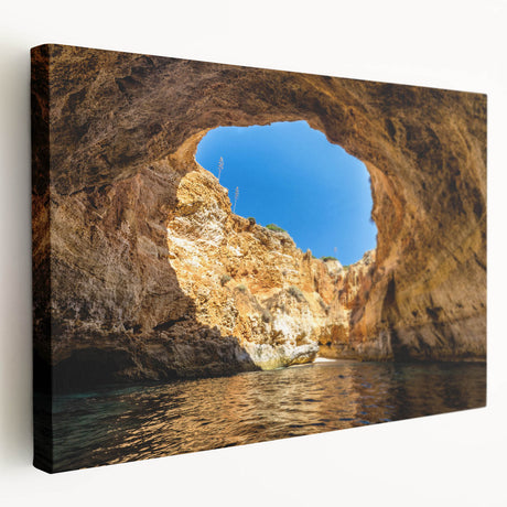Large canvas print of a scenic European village in pastel colors, suitable for kitchen wall art.