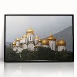 Large abstract wall art featuring a stylized Moscow skyline in muted gray and black tones on a framed acrylic panel.