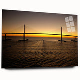 Acrylic print of a large abstract depiction of St.