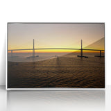 Mid-century modernist art of St. Petersburg scenery in acrylic, with soft pastel shades, ideal for nursery wall art.