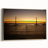 Framed canvas of a vintage-style Petersburg landscape in muted gold and black tones, ideal for bedroom wall art.