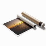 Extra large rolled print of a floral scene in muted colors, ideal for classy bathroom wall art.