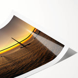 Extra large wall art featuring line art flowers in muted tones on rolled print, ideal for large living room decor.