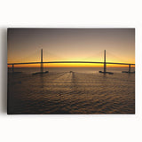 Black and white stretched canvas of St. Petersburg scenery, ideal for kitchen wall art or bedroom decor.