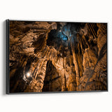 Black and white framed canvas depicting a vintage European landscape, ideal for bedroom wall decor.