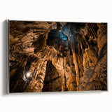 Framed canvas landscape art painting featuring a vintage European scene in colorful tones, ideal for living room decor.