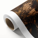 Art deco poster of a European scenery in Slovakia, featuring pastel shades on rolled canvas, ideal for nursery wall art.