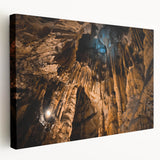 Large stretched canvas depicting a scenic European Slovakian landscape, ideal for kitchen wall art.