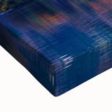 Black and white landscape art painting of Slovenia on stretched canvas, ideal for bedroom wall decor.