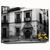 Acrylic print of Andalucia, Spain landscape in muted earth tones, ideal for dining room decor.