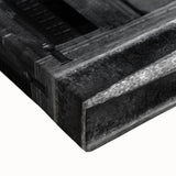 Black and white landscape art painting of Andalucia on stretched canvas, ideal for bedroom wall art.