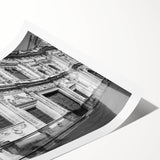 Extra large wall art featuring line art flowers with muted earth tones on a rolled print, ideal for large living room decor.