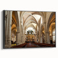 Black and white framed canvas of a vintage Valencia landscape, ideal for bedroom wall art.
