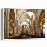 Vintage poster art of Valencia scenery on extra large framed canvas, featuring colorful art against a black background.