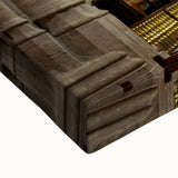 Large art of a black and white landscape painting of Valencia, on stretched canvas, ideal for bedroom wall decor.