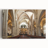 Black and white photo of Valencia scenery on large stretched canvas, ideal for kitchen wall art.