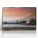 Large art print of Stockholm skyline in muted blue and gold tones on a framed acrylic, ideal for modern art wall decor.