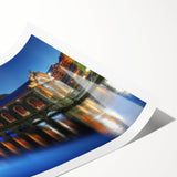 Extra large wall art featuring line art flowers in muted tones on a rolled print, ideal for large living room decor.