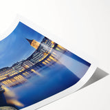 Extra large rolled print featuring line art flowers in muted tones, ideal for large living room wall art.