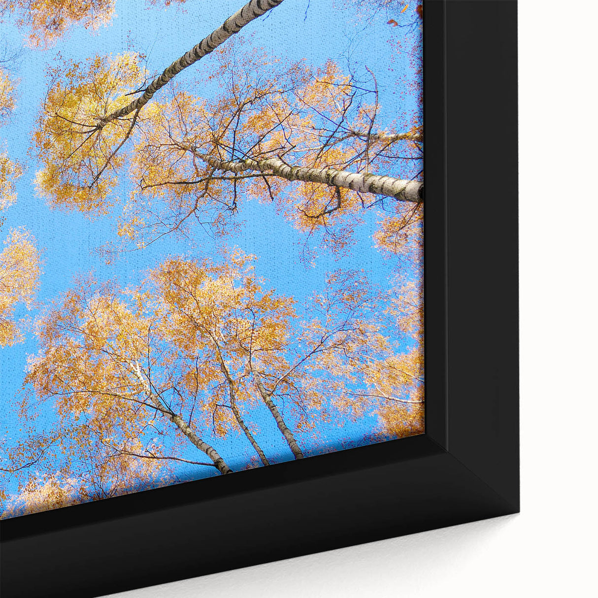 Extra large framed canvas featuring a textured, colorful abstract depiction of a European scenery.