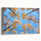 Landscape art painting of a Ukrainian scenery on framed canvas, featuring vibrant colors and vintage poster art style.