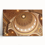 Black and white photo of the Vatican on stretched canvas, suited for kitchen or bedroom decor.
