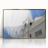 Framed acrylic print of Cabo San Lucas scenery in gold tones, ideal for modern art wall decor.