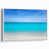 Framed canvas of a vintage poster art featuring a colorful Cancun scenery, ideal for extra large living room wall decor.