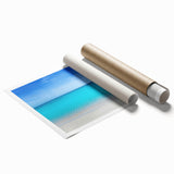 Extra large rolled print depicting Cancun scenery with vibrant floral art.