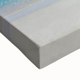 Large art of Cancun landscape in black and white on stretched canvas, suitable for bedroom wall decor.