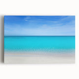 Black and white stretched canvas of Cancun scenery, ideal for kitchen wall art.