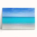 Large black and white photo of Cancun scenery on stretched canvas, ideal for kitchen wall art or bedroom ambiance.