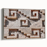 Framed canvas landscape art of Oaxaca scenery in vibrant colors, ideal for adding a colorful touch to black-themed decors.