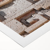 Art deco poster featuring the colorful streets of Oaxaca on rolled canvas, fitting for dining room wall art.