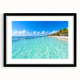 Extra large framed abstract art print featuring a colorful, textured depiction of Quintana Roo scenery.