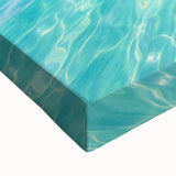 Large black and white landscape art painting of Quintana Roo on stretched canvas, ideal for bedroom wall decor.