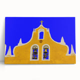 Black and white photograph of Yucatan scenery on large stretched canvas, ideal for kitchen wall art.