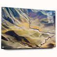 Acrylic print of a Middle Eastern landscape in muted earth tones, suitable for bedroom or dining room decor.