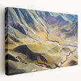 Large canvas print of a Middle Eastern landscape in earth tones, ideal for kitchen wall art.