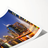 Extra large wall art featuring a line art depiction of flowers in black and white, ideal for large living room decor.